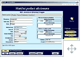 ISUP - ekran 'Maticni podaci akcionara'